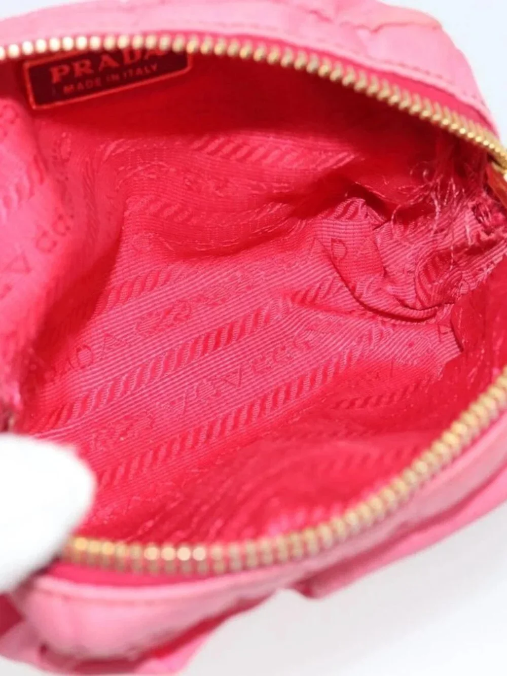 Prada brand	prada color	pink